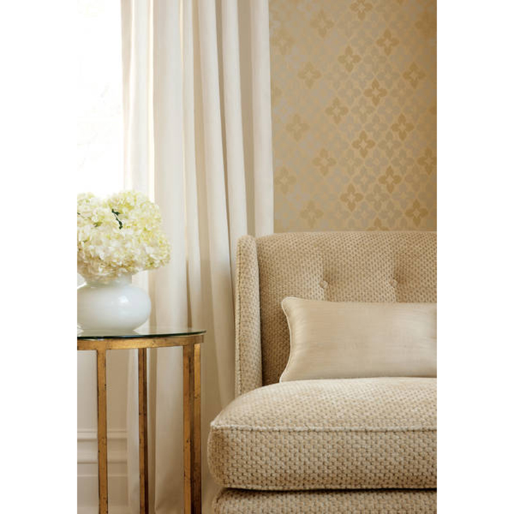 Фото Обои с рисунком - Орнамент - стиль Американский - Белые - Купить в Интернет-магазине