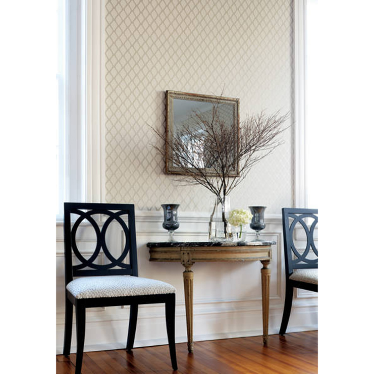 Фото Обои с рисунком - Мелкий принт - стиль Американский - Светло-коричневые - Купить в Интернет-магазине