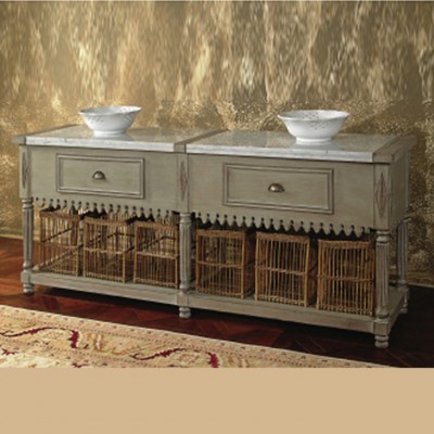 Фото Тумба для раковины - стиль Французский - Для ванной - Купить в Интернет-магазине