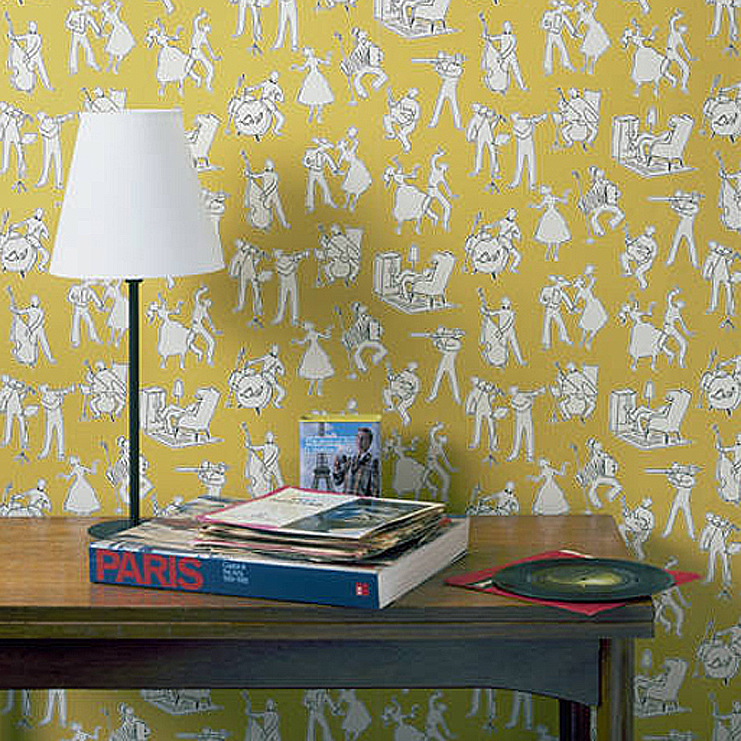 Фото Обои с рисунком - Крупный декор - стиль Английская классика - Зеленые - Купить в Интернет-магазине