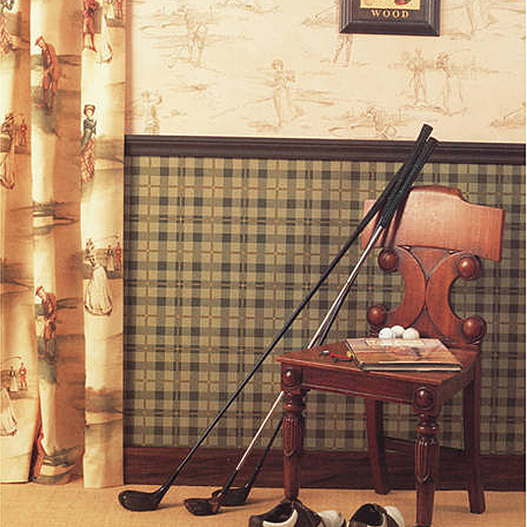 Фото Обои с рисунком - Крупный декор - стиль Английская классика - Бежевые - Купить в Интернет-магазине