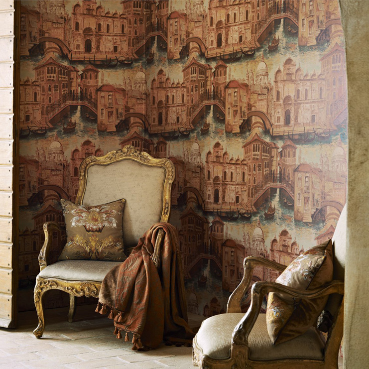 Фото Обои с рисунком - Крупный декор - стиль Английская классика - Розовые - Купить в Интернет-магазине Фото Обои с рисунком - Крупный декор - стиль Английская классика - Розовые - Купить в Интернет-магазине