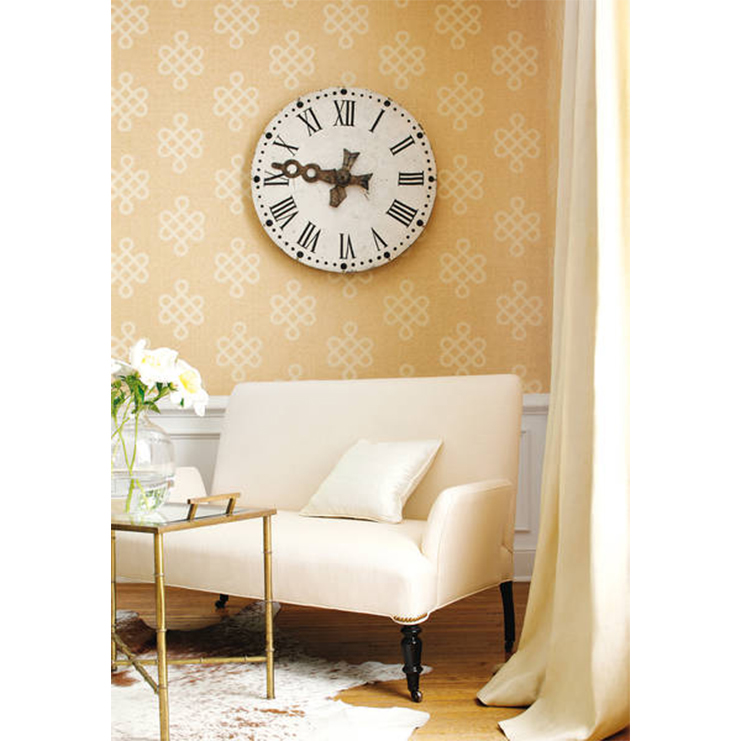 Фото Обои тканевые - Орнамент - стиль Американский - Бежевые - Купить в Интернет-магазине