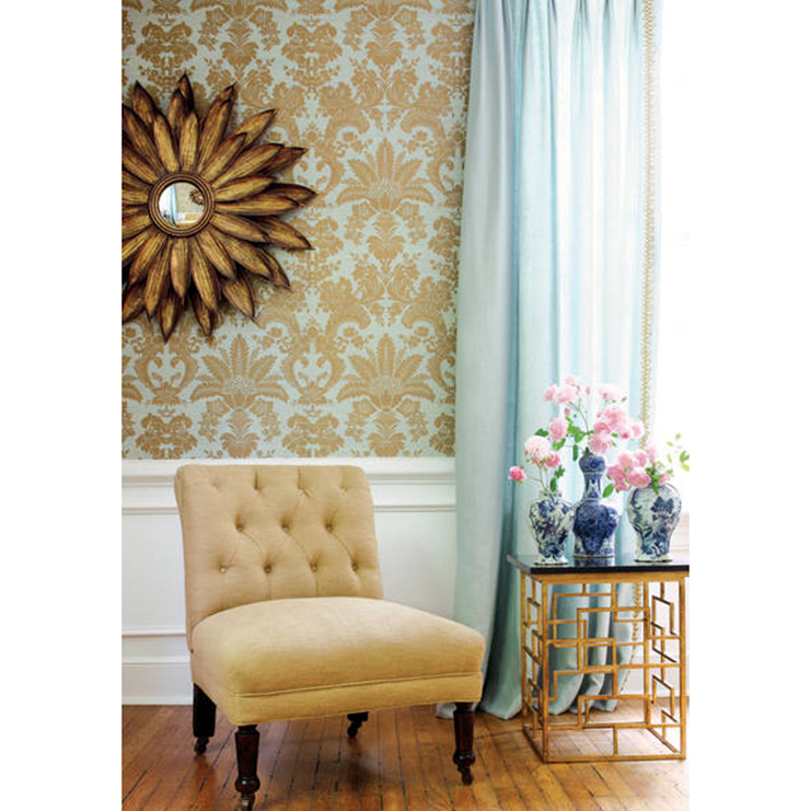 Фото Обои тканевые - Дамаск - стиль Американский - Бежевые - Купить в Интернет-магазине