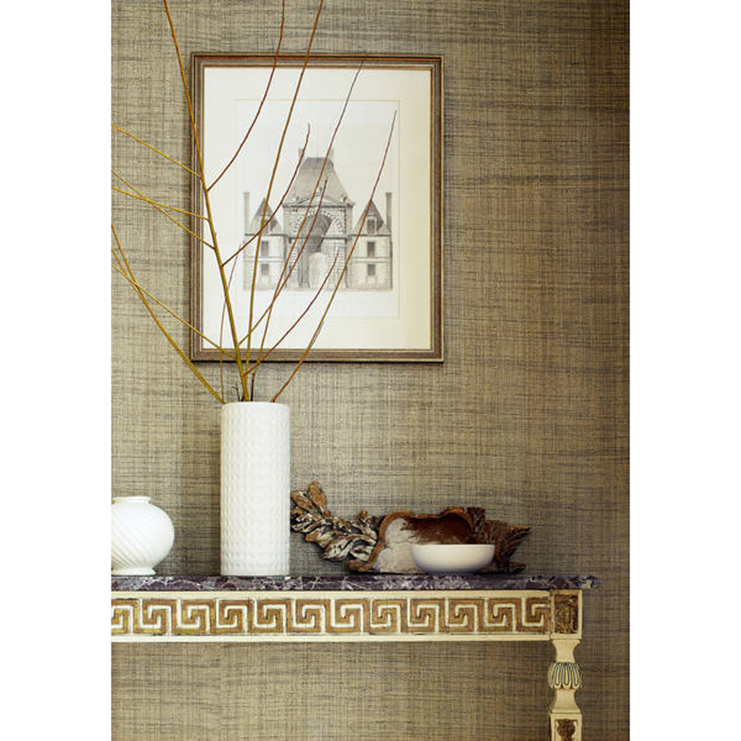 Фото Обои тканевые - Однотонные обои - стиль Американский - Коричневые - Купить в Интернет-магазине