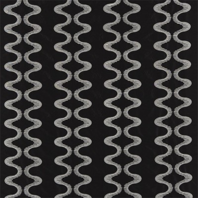 Фото Ткань портьерная с рисунком - Орнамент - стиль Современный - Черный - Купить в Интернет-магазине