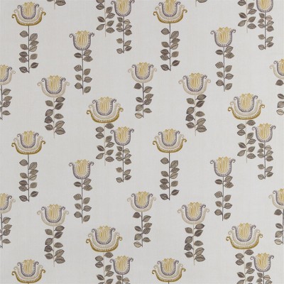 Фото Ткань портьерная с рисунком - Орнамент - стиль Английский - Светло-серый - Купить в Интернет-магазине