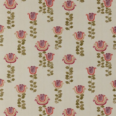 Фото Ткань портьерная с рисунком - Орнамент - стиль Английский - Светло-коричневый - Купить в Интернет-магазине