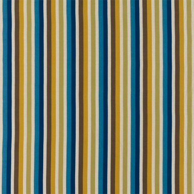 Фото Ткань портьерная с рисунком - Полоски - стиль Английский - Синие - Купить в Интернет-магазине