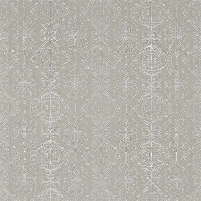 Фото Ткань портьерная с рисунком - Орнамент - стиль Английский - Серый - Купить в Интернет-магазине