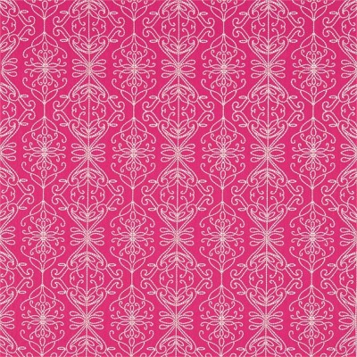 Фото Ткань портьерная с рисунком - Орнамент - стиль Английский - Малиновый - Купить в Интернет-магазине