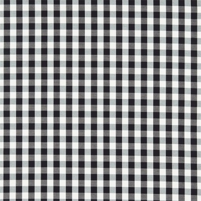 Фото Ткань портьерная с рисунком - Клетка - стиль Английский - Черная - Купить в Интернет-магазине
