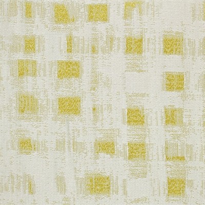 Фото Ткань портьерная с рисунком - Клетка - стиль Английский - Желтая - Купить в Интернет-магазине