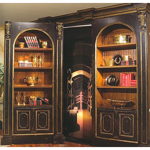 Фото Шкаф книжный/библиотека - стиль Роскошное шале - Для кабинета - Купить в Интернет-магазине