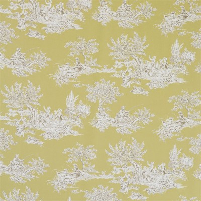 Фото Ткань портьерная с рисунком - Туаль - стиль Английский - Желтая - Купить в Интернет-магазине