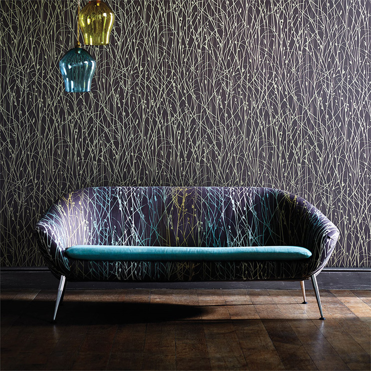 Фото Обои с рисунком - Растение - стиль Современных дизайнеров - Светло-коричневые - Купить в Интернет-магазине