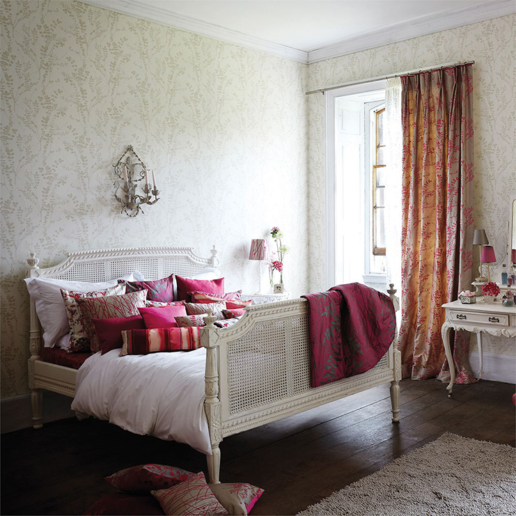 Фото Обои с рисунком - Растение - стиль Современных дизайнеров - Кремовые - Купить в Интернет-магазине