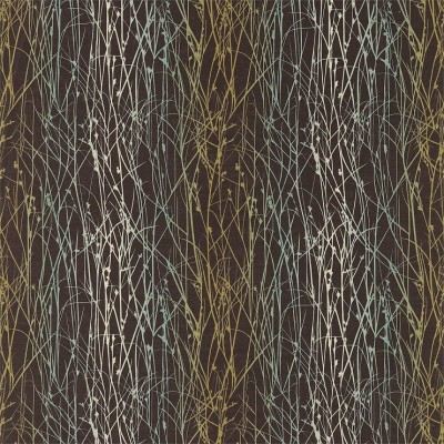 Фото Ткань портьерная с рисунком - Абстракция - стиль Современный - Коричневая - Купить в Интернет-магазине