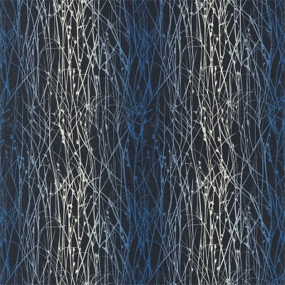 Фото Ткань портьерная с рисунком - Абстракция - стиль Современный - Синяя - Купить в Интернет-магазине