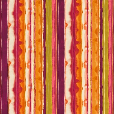 Фото Ткань портьерная с рисунком - Полоски - стиль Современный - Оранжевые - Купить в Интернет-магазине