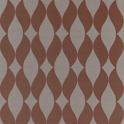 Фото Ткань портьерная с рисунком - Орнамент - стиль Современный - Коричневый - Купить в Интернет-магазине