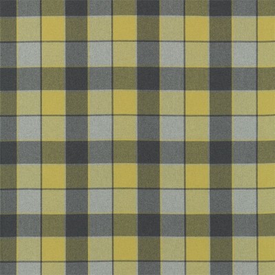 Фото Ткань портьерная с рисунком - Клетка - стиль Английский - Желтая - Купить в Интернет-магазине