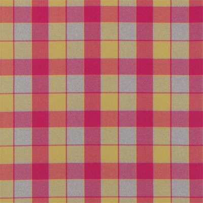 Фото Ткань портьерная с рисунком - Клетка - стиль Английский - Розовая - Купить в Интернет-магазине