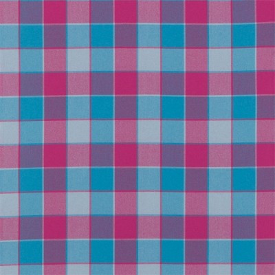 Фото Ткань портьерная с рисунком - Клетка - стиль Английский - Розовая - Купить в Интернет-магазине