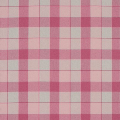 Фото Ткань портьерная с рисунком - Клетка - стиль Английский - Розовая - Купить в Интернет-магазине