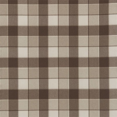 Фото Ткань портьерная с рисунком - Клетка - стиль Английский - Коричневая - Купить в Интернет-магазине