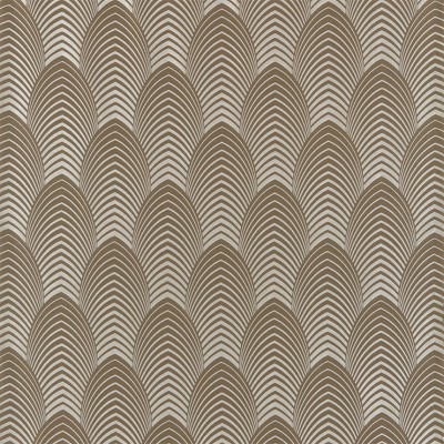 Фото Ткань портьерная с рисунком - Орнамент - стиль Современный - Коричневый - Купить в Интернет-магазине