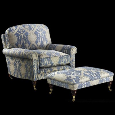 Фото Кресло обитое - стиль Английская классика - Для гостиной - удобное кресло производства США - Artistic - Draycott Design - Купить в Интернет-магазине