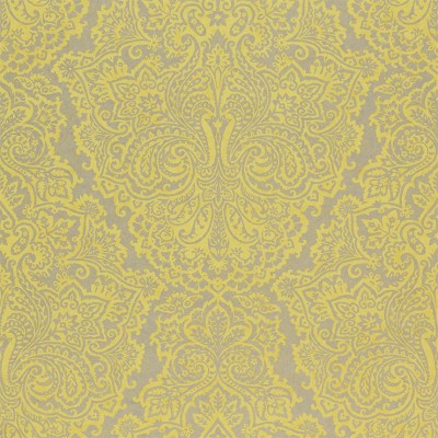 Фото Обои с рисунком - Дамаск - стиль Современный - Желтые - Купить в Интернет-магазине