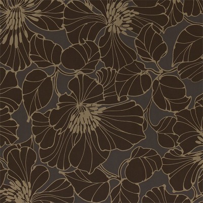 Фото Обои с рисунком - Цветы - стиль Современный - Черные - Купить в Интернет-магазине