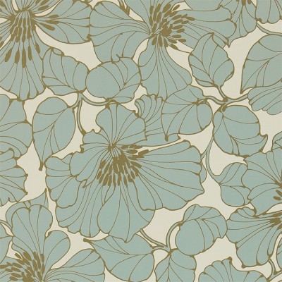 Фото Обои с рисунком - Цветы - стиль Современный - Светло-серые - Купить в Интернет-магазине