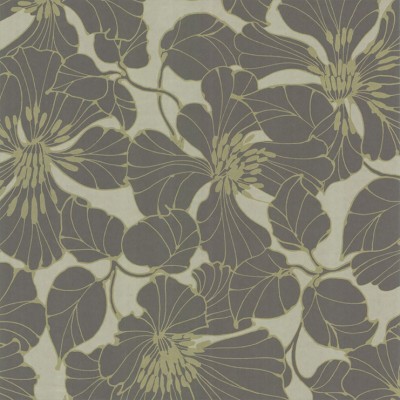 Фото Обои с рисунком - Цветы - стиль Современный - Серые - Купить в Интернет-магазине