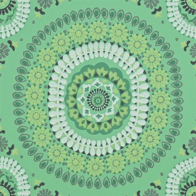 Фото Обои с рисунком - Орнамент - стиль Современный - Зеленые - Купить в Интернет-магазине