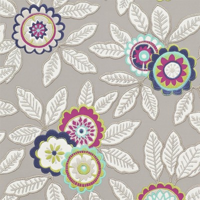 Фото Обои с рисунком - Цветы - стиль Современный - Серые - Купить в Интернет-магазине