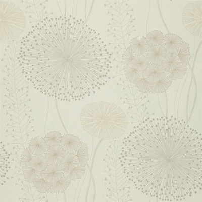 Фото Обои с рисунком - Растение - стиль Современный - Светло-серые - Купить в Интернет-магазине