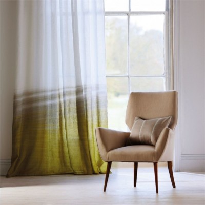 Фото Ткань портьерная с рисунком - Полоски - стиль Английский - Белые - Купить в Интернет-магазине