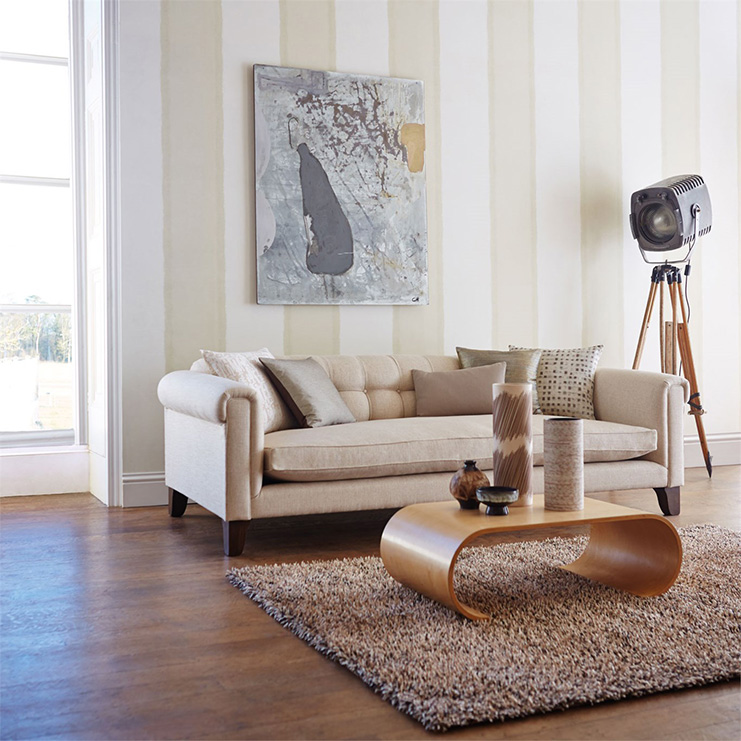 Фото Обои с рисунком - Полоски - стиль Современный - Черные - Купить в Интернет-магазине