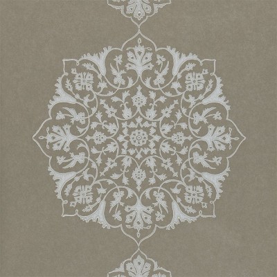 Фото Обои с рисунком - Орнамент - стиль Английская классика - Серые - Купить в Интернет-магазине