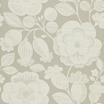 Фото Обои с рисунком - Цветы - стиль Английская классика - Серые - Купить в Интернет-магазине