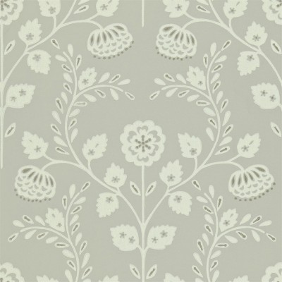 Фото Обои с рисунком - Орнамент - стиль Английская классика - Серые - Купить в Интернет-магазине
