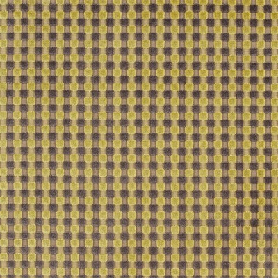 Фото Ткань портьерная с рисунком - Клетка - стиль Современный - Желтая - Купить в Интернет-магазине