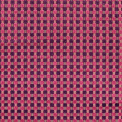 Фото Ткань портьерная с рисунком - Клетка - стиль Современный - Малиновая - Купить в Интернет-магазине