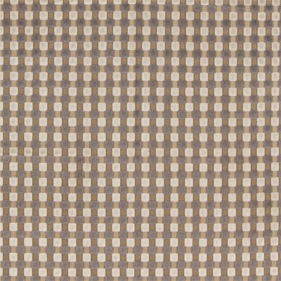 Фото Ткань портьерная с рисунком - Клетка - стиль Современный - Бежевая - Купить в Интернет-магазине