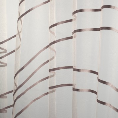 Фото Ткань портьерная с рисунком - Абстракция - стиль Современный - Кремовая - Купить в Интернет-магазине