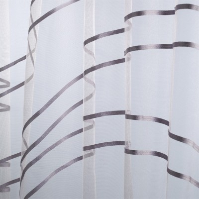 Фото Ткань портьерная с рисунком - Абстракция - стиль Современный - Кремовая - Купить в Интернет-магазине