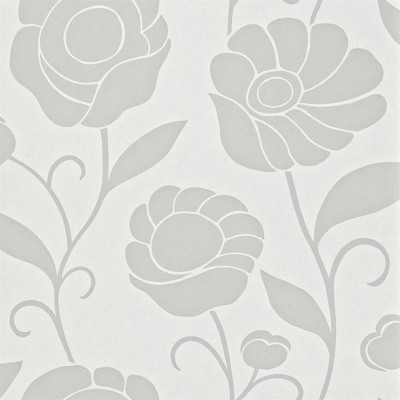 Фото Обои с рисунком - Цветы - стиль Современный - Белые - Купить в Интернет-магазине